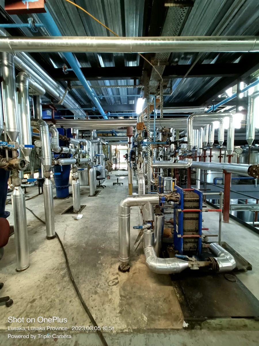 Process plant piping hall